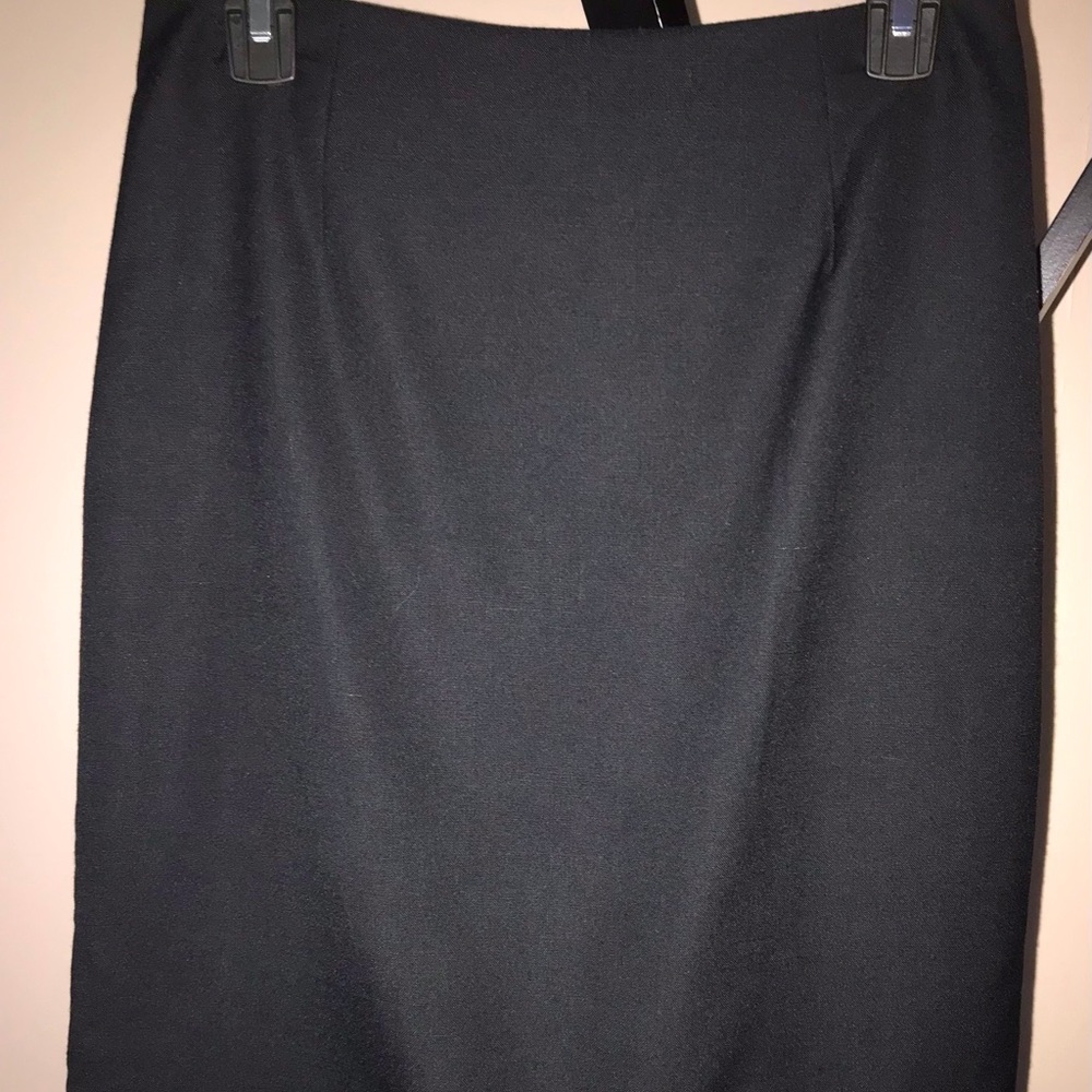 Dress Barn Black Dress Lined Pencil Skirt 6